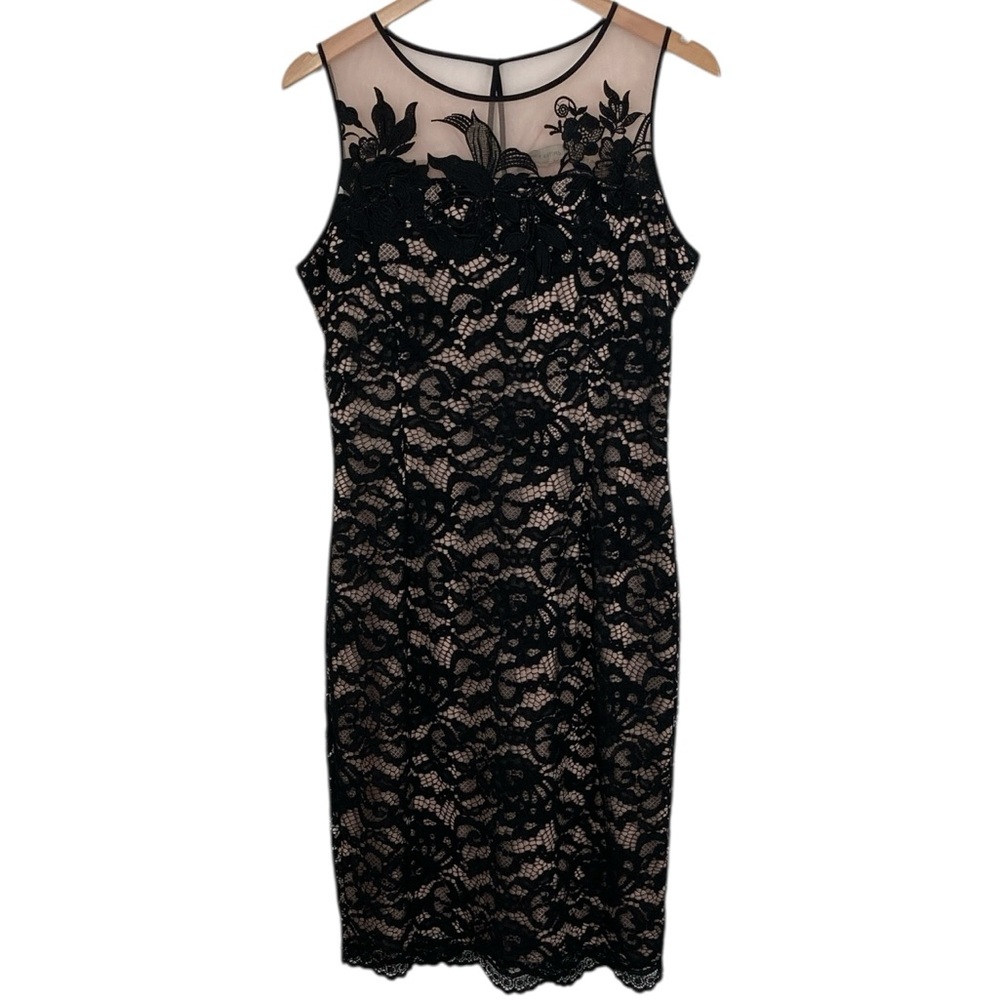 Elegant Black Lace Cocktail Dress